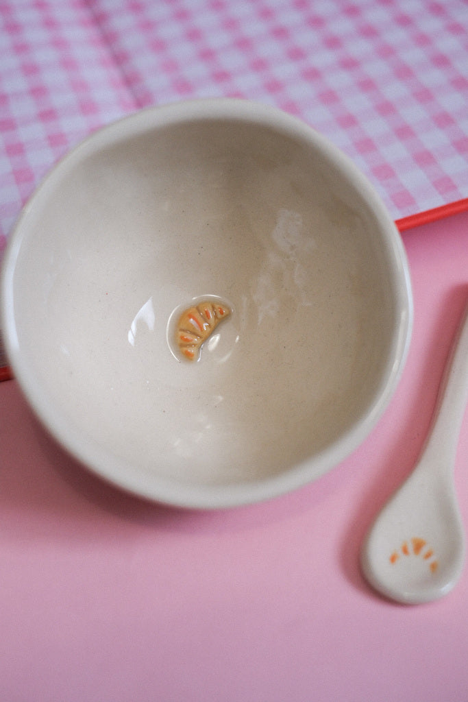 Petit bol “Croissant du matin” – Céramique artisanale