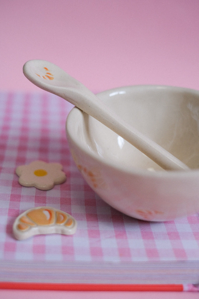 Petit bol “Croissant du matin” – Céramique artisanale