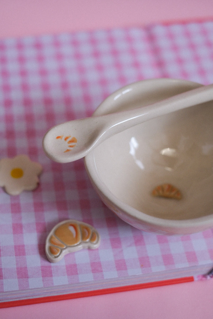 Petit bol “Croissant du matin” – Céramique artisanale