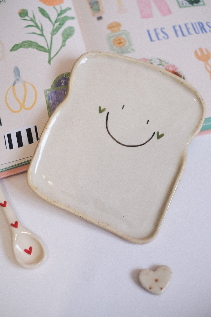 Grande tartine en céramique artisanale