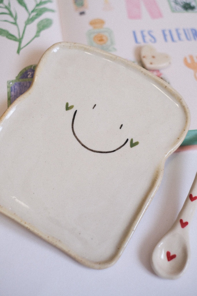 Grande tartine en céramique artisanale
