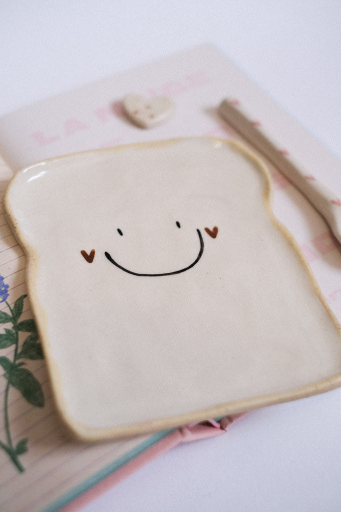 Grande tartine en céramique artisanale