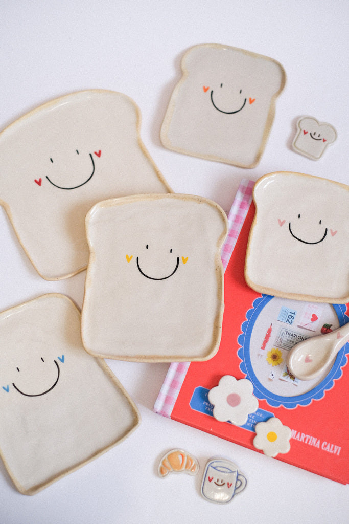 Petite tartine en céramique artisanale