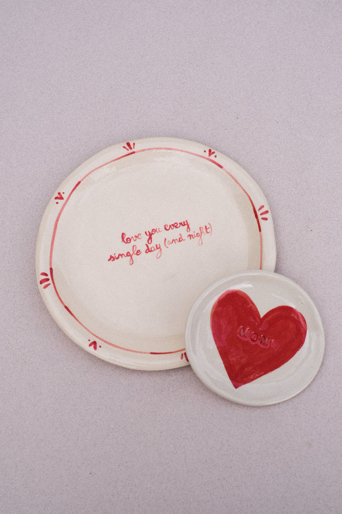Assiette en céramique - Love you every single day (and night)