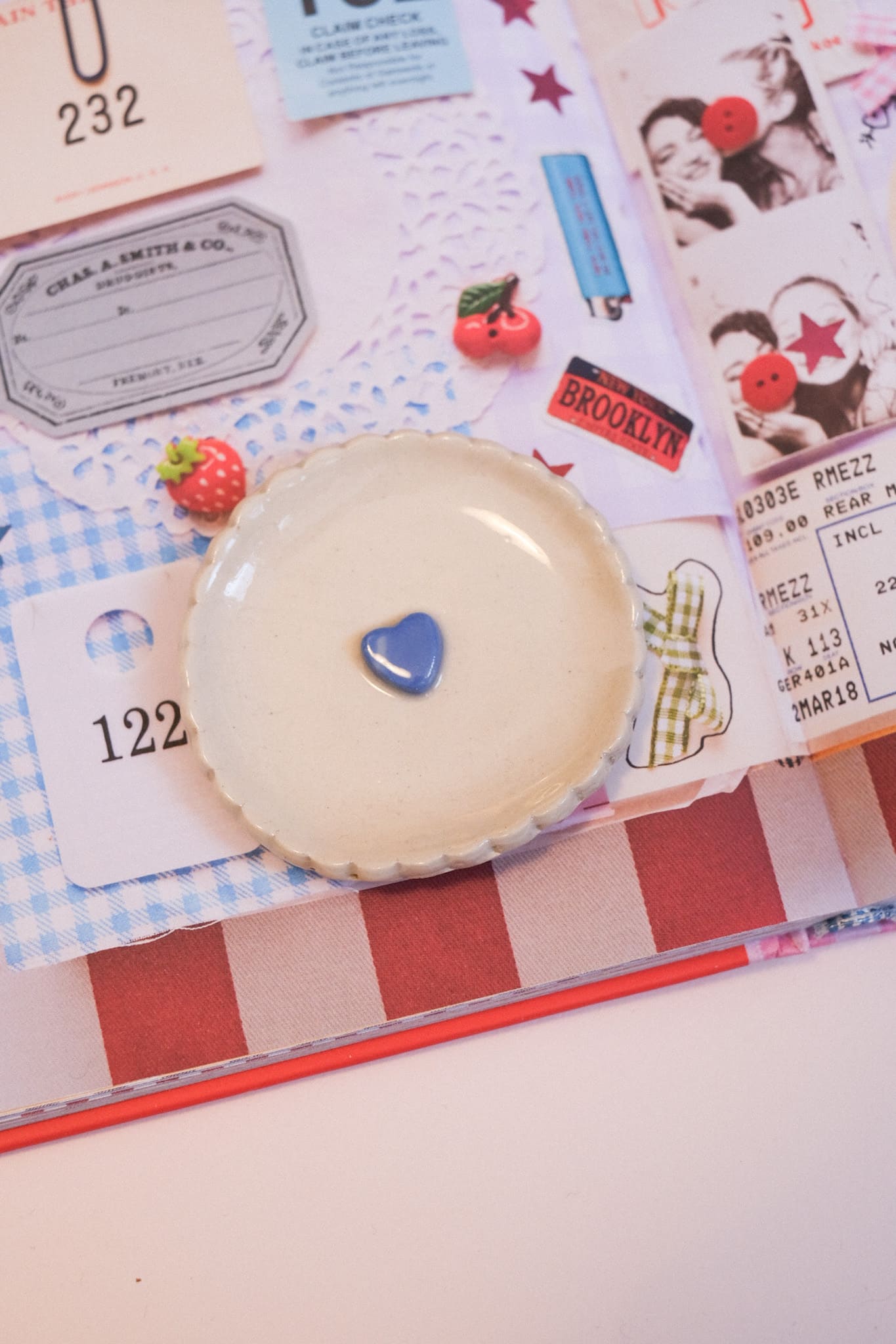 IMPARFAITS / Mini coupelle bijoux petit cœur en céramique