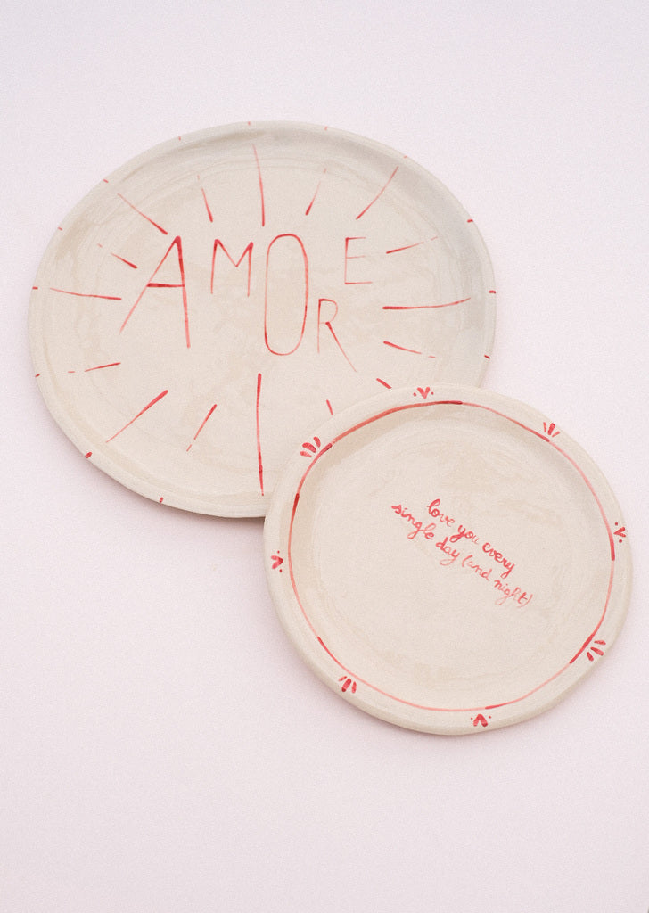Assiette en céramique - Love you every single day (and night)