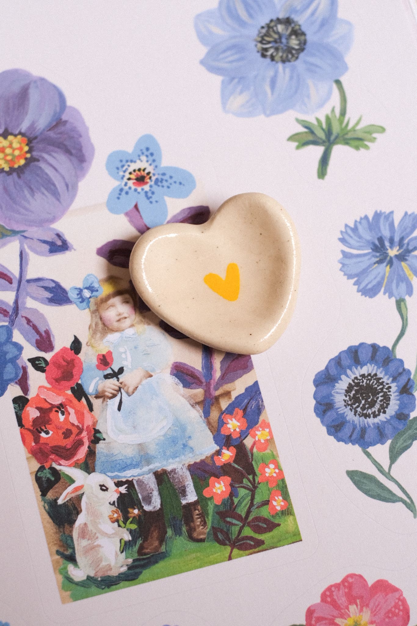 Pierre d’apaisement en forme de cœur – motif petit cœur