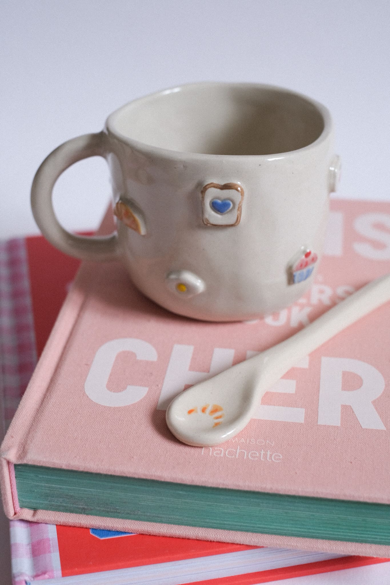Mug en céramique - éléments du petit déjeuner
