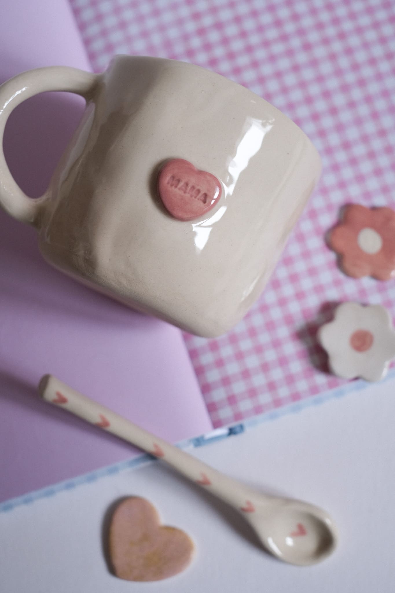 Mug en céramique - cœur mama