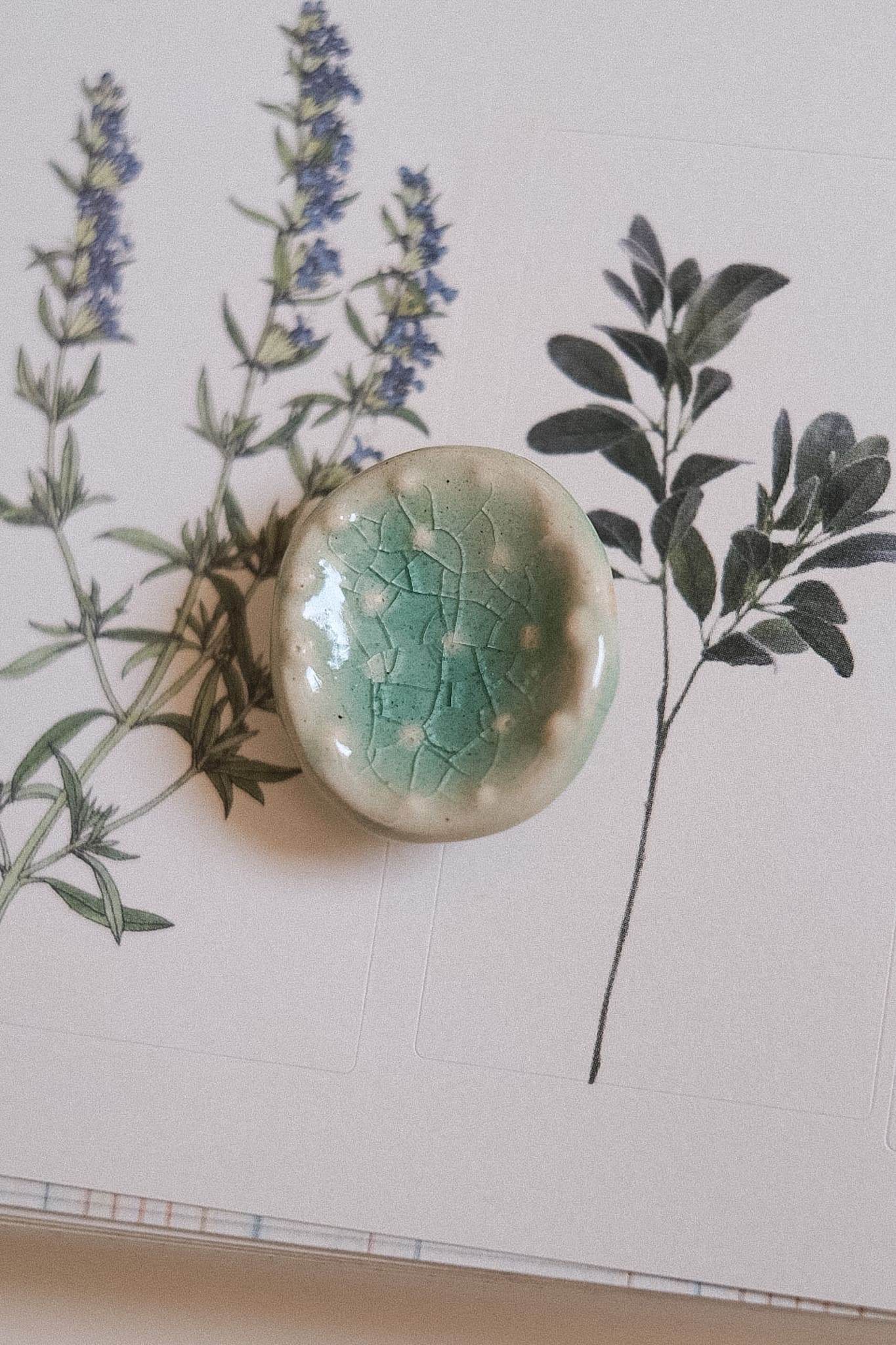 Worry stone - pierre apaisement texturée en céramique