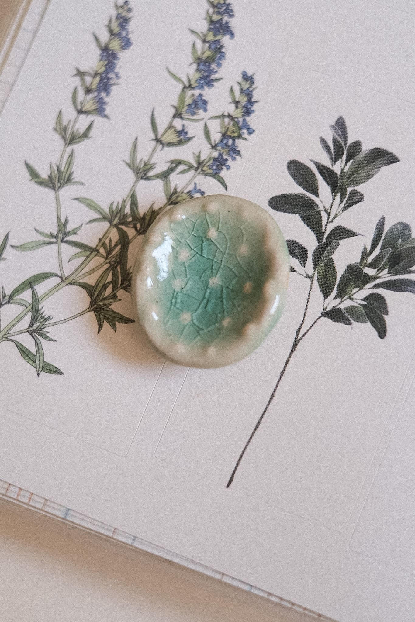 Worry stone - pierre apaisement texturée en céramique