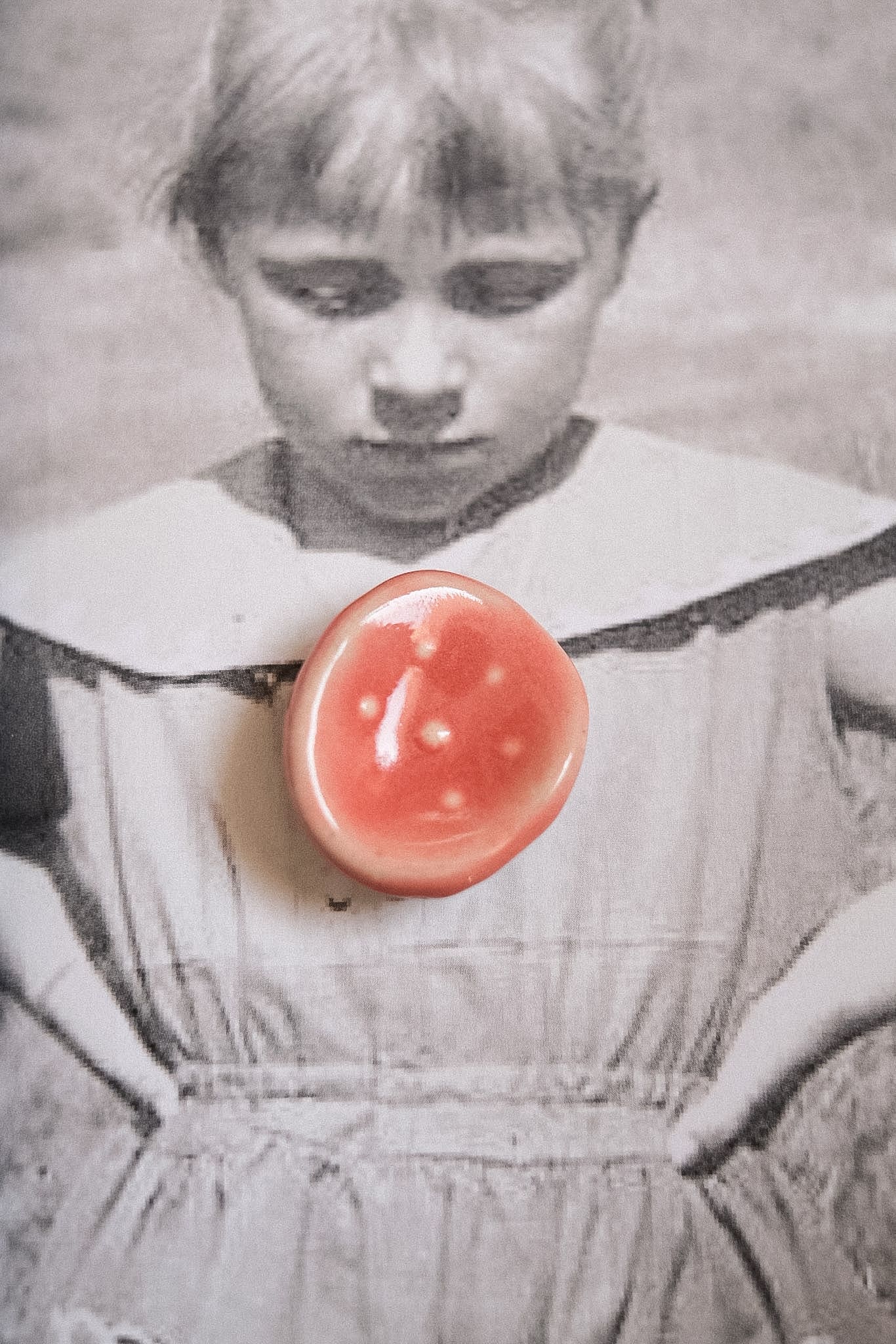 Worry stone - pierre apaisement texturée en céramique