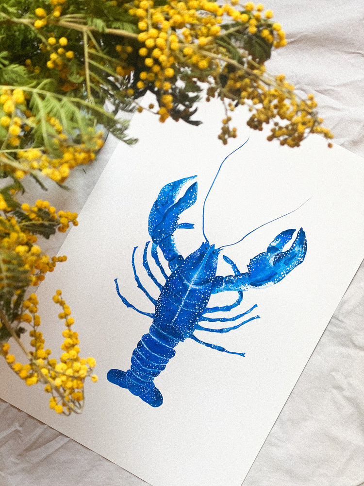 Affiche Homard Bleu