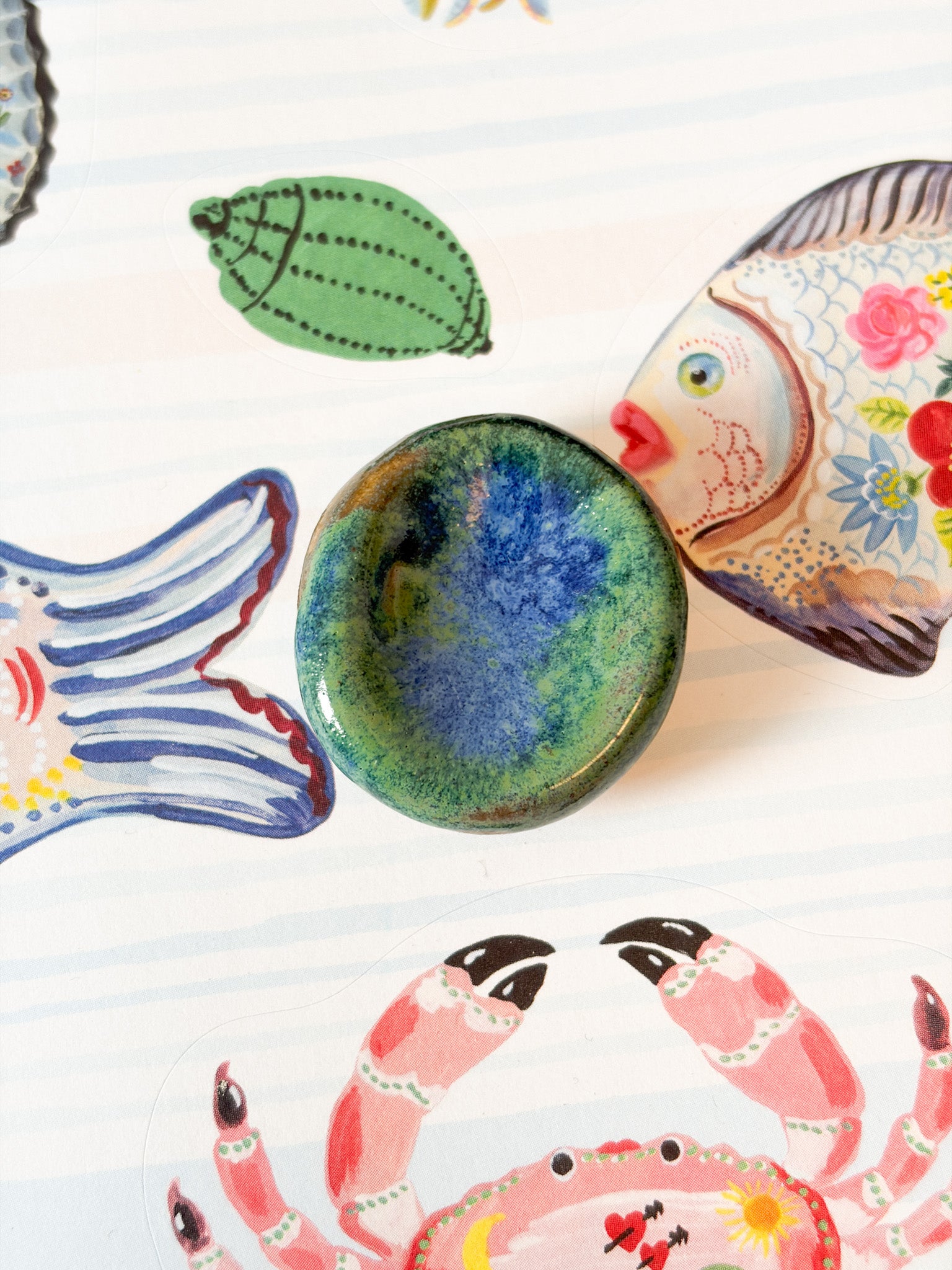 Pierre d'apaisement – Worry Stone en céramique