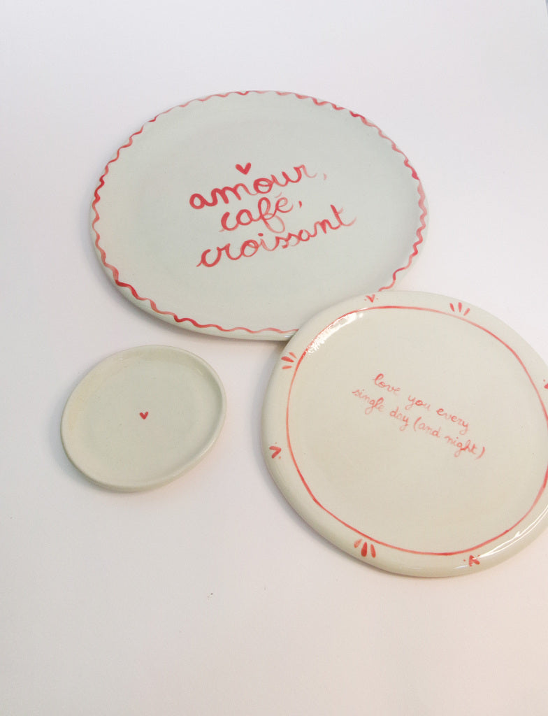Assiette en céramique - Love you every single day (and night)