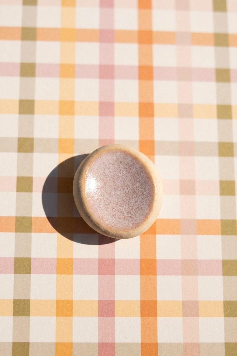 Pierre apaisement céramique artisanale double texture mat et émaillé