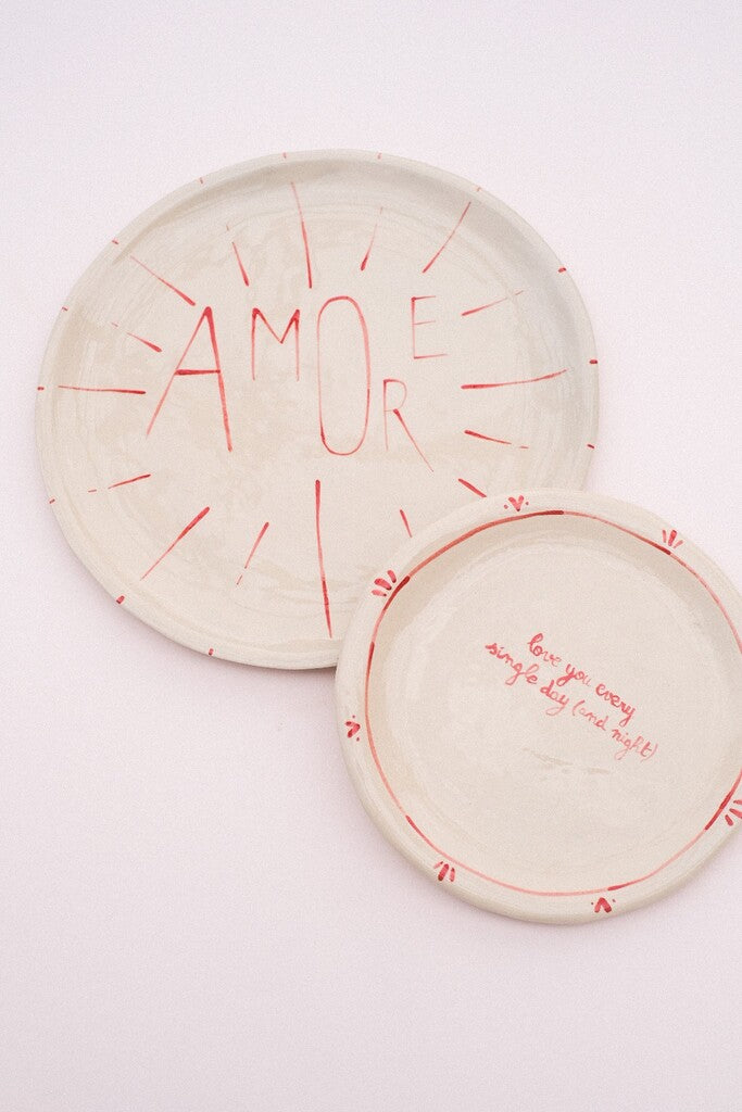 Assiette en céramique - Love you every single day (and night)