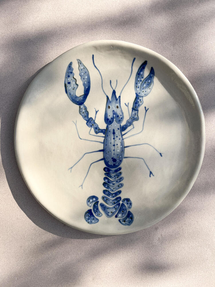 Assiette en céramique - Collection Animaux Marins